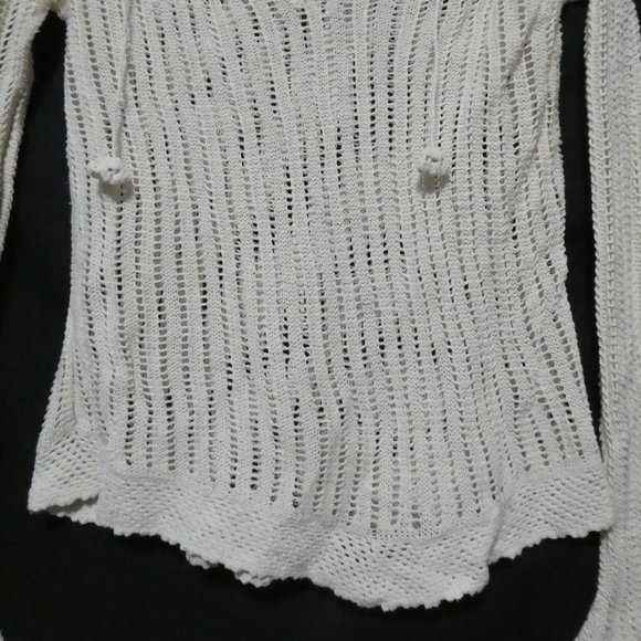 Retro | GAP | small | Ivory Crochet Style Long Sleeve Lightweight Sweater | NWOT - Picture 7 of 16